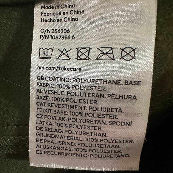 Women's 90's Straight Dark Green Faux Leather Pants - Size 6 - Picture 7 of 8